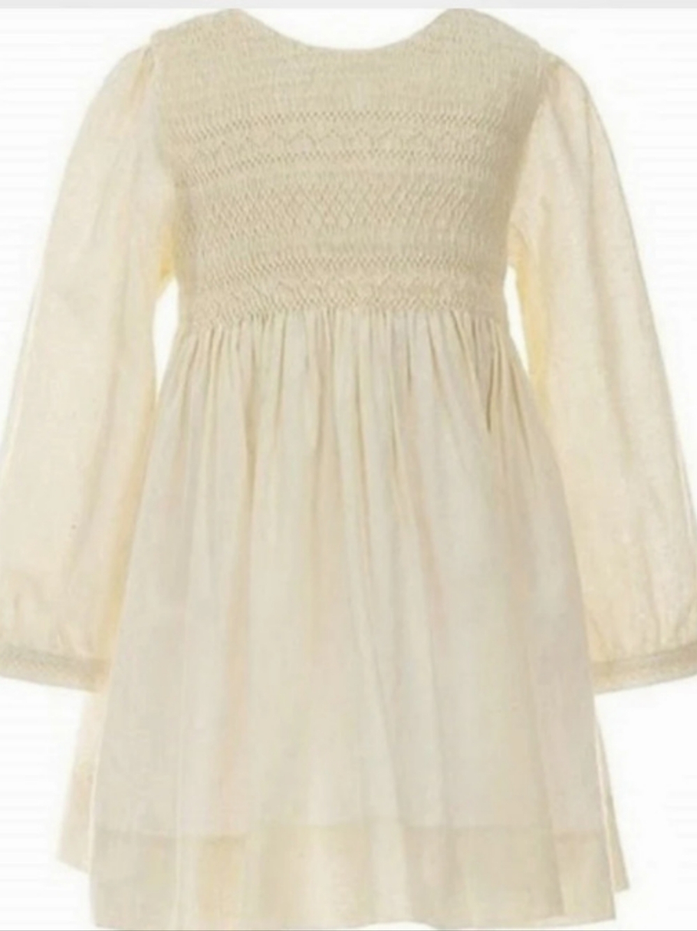 Edgehill Collection X Kristin Ellen Hockman Margaret Smocked Long Sleeve Dress